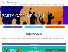 Tablet Screenshot of partygamesplanet.com